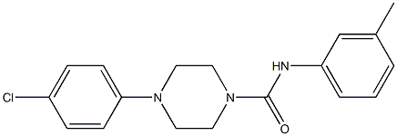 4-(4-chlorophenyl)-N-(3-methylphenyl)piperazine-1-carboxamide