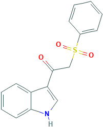 1-(Indol-3-yl)-2-(phenylsulfonyl)ethanone