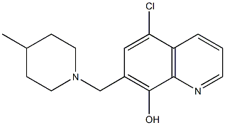 5-CHLORO-7-[(4-METHYLPIPERIDIN-1-YL)METHYL]QUINOLIN-8-OL