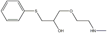 1-[2-(methylamino)ethoxy]-3-phenylsulfanylpropan-2-ol