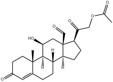 21-Acetoxy-11β-hydroxy-3,20-dioxopregn-4-en-18-al