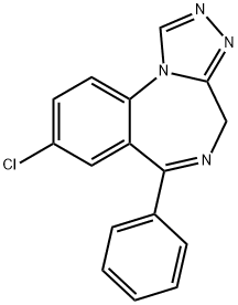 3-a)(1,4)benzodiazepine,8-chloro-6-phenyl-4h-s-triazolo(