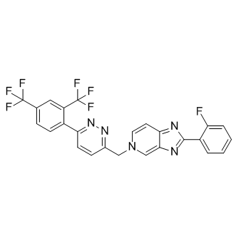 5-[[6-[2,4-双(三氟甲基)苯基]-3-哒嗪基]甲基]-2-(2-氟苯基)-5H-咪唑并[4,5-C]吡啶
