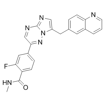 2-氟-N-甲基-4-[7-[(喹啉-6-基)甲基]咪唑并[1,2-B]-[1,2,4]三嗪-2-基]苯甲酰胺