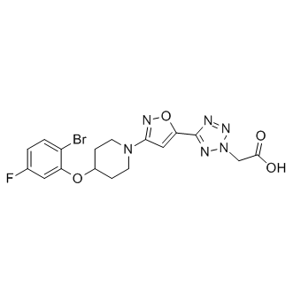 2H-四唑乙酸,5-[3-[4-(2-溴-5-氟苯氧基)-1-哌啶基]-5-异恶唑]-