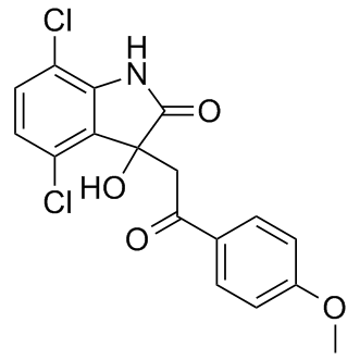 2H-Indol-2-one, 4,7-dichloro-1,3-dihydro-3-hydroxy-3-[2-(4-methoxyphenyl)-2-oxoethyl]-