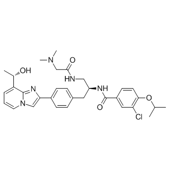 3-氯-N-((S)-1-(2-(二甲基氨基)乙酰氨基)-3-(4-(8-((S)-1-羟基乙基)咪唑并[1,2-A]吡啶-2-基)苯基)丙烷-2-基)-4-异丙氧基苯甲酰胺