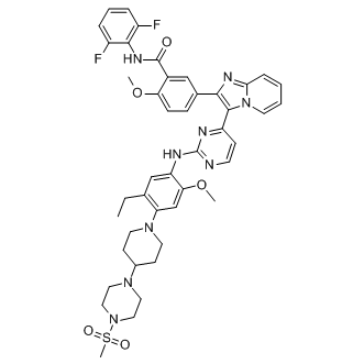 n-(2,6-difluorophenyl)-5-(3-(2-((5-ethyl-2-(methyloxy)-4-(4-(4-(methylsulfonyl)-1-piperazinyl)-1-piperidinyl)phenyl)amino)-4-pyrimidinyl)imidazo(1,2-a)pyridin-2-yl)-2-(methyloxy)benzamide