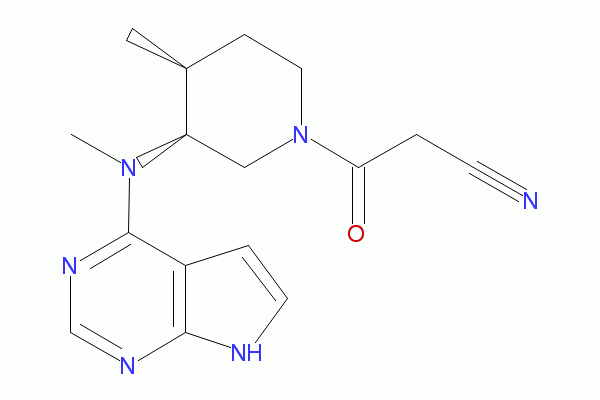 3-((3S,4S)-4-methyl-3-(methyl(7H-pyrrolo[2,3-d]pyrimidin-4-yl)amino)piperidin-1-yl)-3-oxopropanenitrile