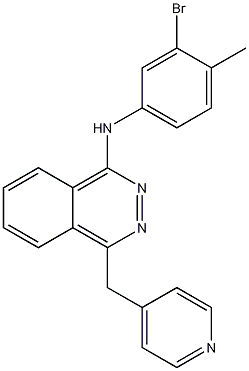 N-(3-溴-4-甲基苯基)-4-(4-吡啶甲基)-1-酞嗪胺
