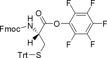 pentafluorophenyl N-[(9H-fluoren-9-ylmethoxy)carbonyl]-S-trityl-L-cysteinate