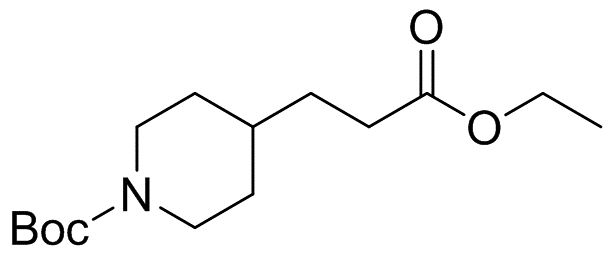 4-Piperidinepropanoic acid, 1-[(1,1-diMethylethoxy)carbonyl]-, ethylester