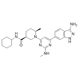 1S,4R)-3-(6-(3-aMino-1H-indazol-6-yl)-2-(MethylaMino)pyriMidin-4-yl)-N-cyclohexyl-4-MethylcyclohexanecarboxaMide