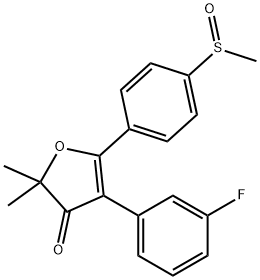 4-(3-fluorophenyl)-2,2-dimethyl-5-(4-(methylsulfinyl)phenyl) furan-3(2H)-one