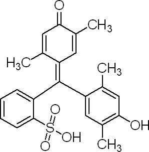 2-[(Z)-(2,5-dimethyl-4-oxocyclohexa-2,5-dien-1-ylidene)(4-hydroxy-2,5-dimethylphenyl)methyl]benzenesulfonic acid