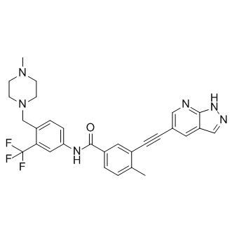 3-((1H-吡唑并[3,4-B]吡啶-5-基)乙炔基)-4-甲基-N(4-((4-甲基哌嗪-1-基)甲基)-3-(三氟甲基)苯基)苯甲酰胺