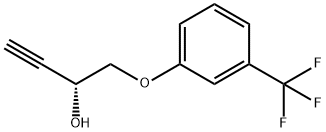 3-Butyn-2-ol, 1-[3-(trifluoromethyl)phenoxy]-, (2R)-