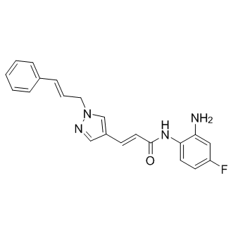 (2E)-N-(2-Amino-4-fluorophenyl)-3-[1-(3-phenyl-2-propen-1-yl)-1H-pyrazol-4-yl]-2-propenamide