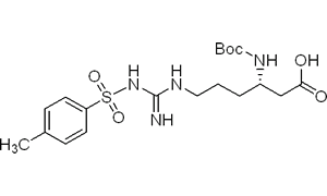 (3S)-6-{[(1E)-amino{[(4-methylphenyl)sulfonyl]amino}methylidene]amino}-3-[(tert-butoxycarbonyl)amino]hexanoic acid
