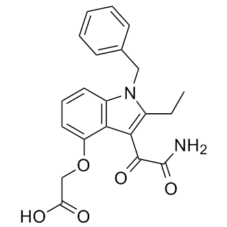 2-(3-(2-amino-2-oxoacetyl)-1-benzyl-2-ethyl-1H-indol-4-yloxy)acetic acid