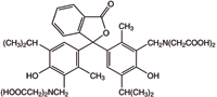 Glycine, N,N-(3-oxo-1(3H)-isobenzofuranylidene)bis6-hydroxy-2-methyl-5-(1-methylethyl)-3,1-phenylenemethylenebisN-(carboxymethyl)-
