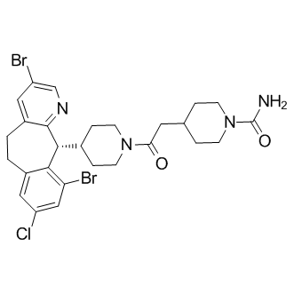 ( )4-(2-(4-(8-Chloro-3,10-dibromo-6,11-dihydro-5H-benzo(5,6)cyclohepta (1,2-b)pyridin-11-yl)-1-piperidinyl)-2-oxoethyl)-1-piperidinecarboxami de