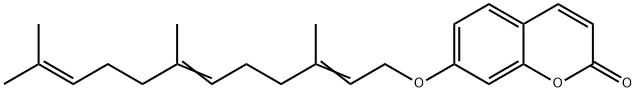 2H-1-Benzopyran-2-one, 7-[(3,7,11-trimethyl-2,6,10-dodecatrien-1-yl)oxy]-
