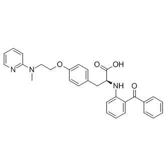 (2S)-2-(2-benzoylanilino)-3-[4-[2-[methyl(pyridin-2-yl)amino]ethoxy]phenyl]propanoic acid