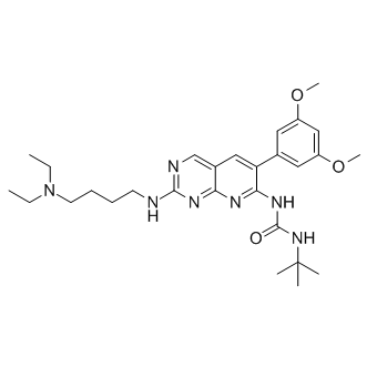 1-tert-butyl-3-[2-{[4-(diethylamino)butyl]amino}-6-(3,5-dimethoxyphenyl)pyrido[2,3-d]pyrimidin-7-yl]urea