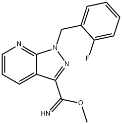 1H-Pyrazolo[3,4-b]pyridine-3-carboximidic acid, 1-[(2-fluorophenyl)methyl]-, methyl ester