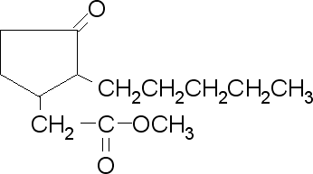 2-Amyl-3-oxo-1-cyclopentaneacetic acid methyl ester