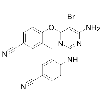 6-amino-5-bromo-4-(4-cyano-2,6-dimethylphenoxy)-2-(4-cyanophenylamino)pyrimidine