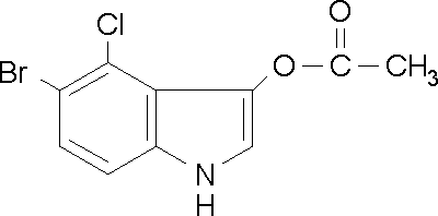 N-ACETYL-5-BROMO-4-CHLORO-3-HYDROXYINDOLE