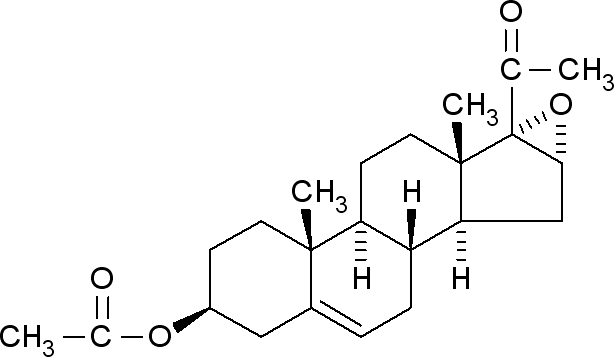 16-alpha,17-alpha-epoxy-20-oxopregn-5-en-3-beta-yl acetate