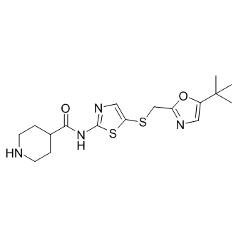 N-(5-(((5-(1,1-Dimethylethyl)-2-oxazolyl)methyl)thio)-2-thiazolyl)-4-peridinecarboxamide