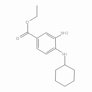 Benzoic acid, 3-amino-4-(cyclohexylamino)-, ethyl ester