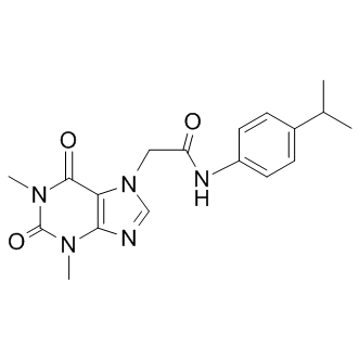 1,2,3,6-Tetrahydro-1,3-diMethyl-N-[4-(1-Methylethyl)phenyl]-2,6-dioxo-7H-purine-7-acetaMide