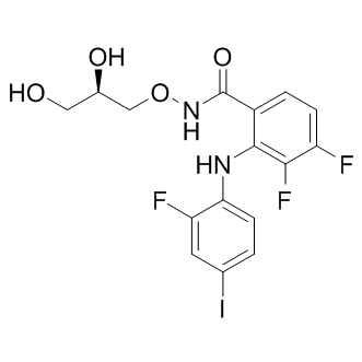 N-[(2R)-2,3-DIHYDROXYPROPOXY]-3,4-DIFLUORO-2-[(2-FLUORO-4-IODOPHENYL)AMINO]-BENZAMIDE