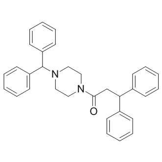 Piperazine, 1-(diphenylmethyl)-4-(1-oxo-3,3-diphenylpropyl)-