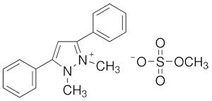 1,2-二甲基-3,5-二苯基哟唑硫酸甲酯