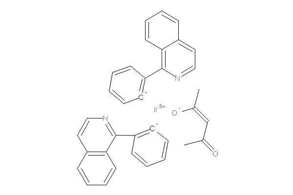 IR(PIQ)2(ACAC) 二(1-苯基-异喹啉)(乙酰丙酮)合铱(III)