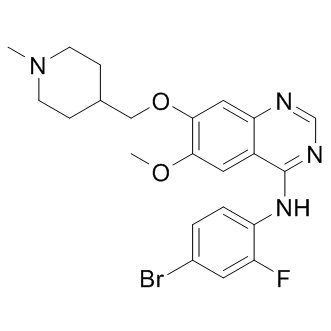 N-(4-bromo-2-fluoro-phenyl)-6-methoxy-7-[(1-methyl-4-piperidyl)methoxy]quinazolin-4-amine