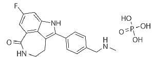 8-氟-2-{4-[(甲胺基)甲基]苯基}-1,3,4,5-四氢-6H-氮杂卓并[5,4,3-CD]吲哚-6-酮磷酸盐