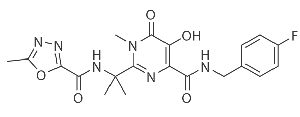 N-((4-Fluorophenyl)methyl)-1,6-dihydro-5-hydroxy-1-methyl-2-(1-methyl-1-(((5-methyl-1,3,4-oxadiazol-2-yl)carbonyl)amino)ethyl)-6-oxo-4-pyrimidinecarboxamide