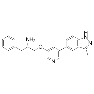 (2S)-1-(5-(3-methyl-1H-indazol-5-yl)pyridin-3-yloxy)-3-phenylpropan-2-amine