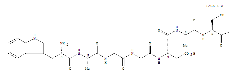 L-tryptophyl-L-alanylglycylglycyl-L-alpha-aspartyl-L-alanyl-L-serylglycyl-L-glutamic acid