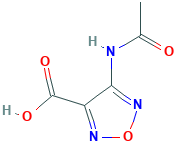 1,2,5-Oxadiazole-3-carboxylic acid, 4-(acetylamino)-