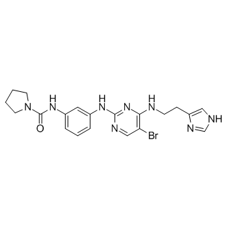 N-(3-(4-(2-(1H-imidazol-5-yl)ethylamino)-5-bromopyrimidin-2-ylamino)phenyl)pyrrolidine-1-carboxamide