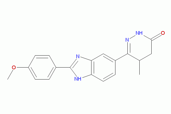 3(2H)-pyridazinone, 4,5-dihydro-6-[2-(4-methoxyphenyl)-1H-benzimidazol-6-yl]-5-methyl-