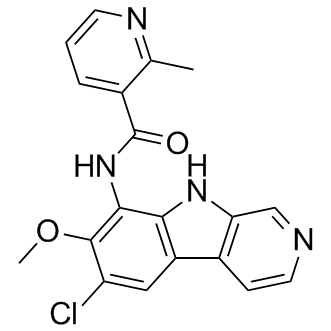 N-(6-Chloro-7-methoxy-9H-pyrido[3,4-b]indol-8-yl)-2-methyl-3-pyridinecarboxamide